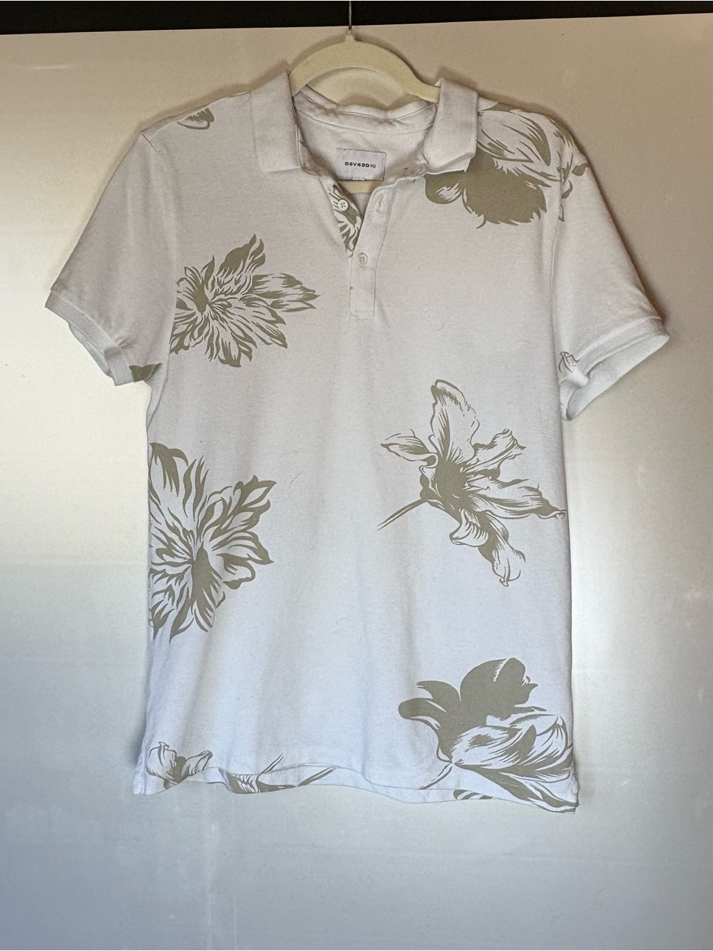 Devred White Floral-Print Polo Shirt - Contemporary Casual